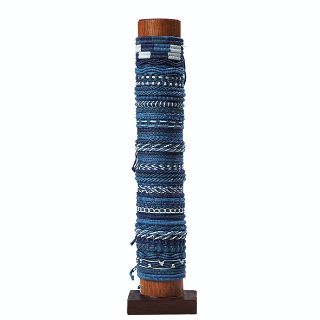 Obrázek z Náramek bavlna modrý (48) 